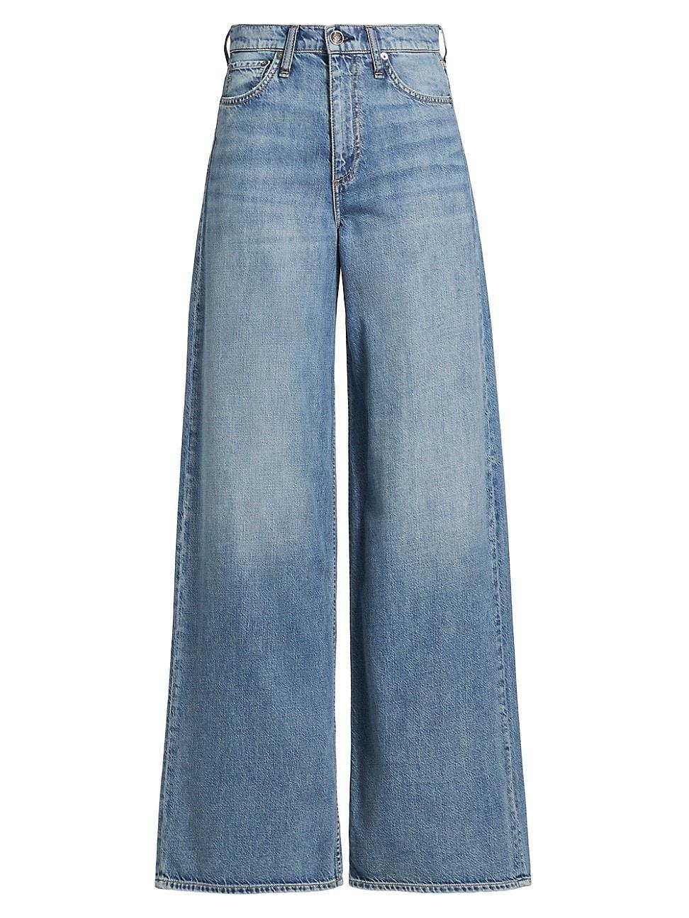 Womens Featherweight Sofie Wide-Leg Jeans product image