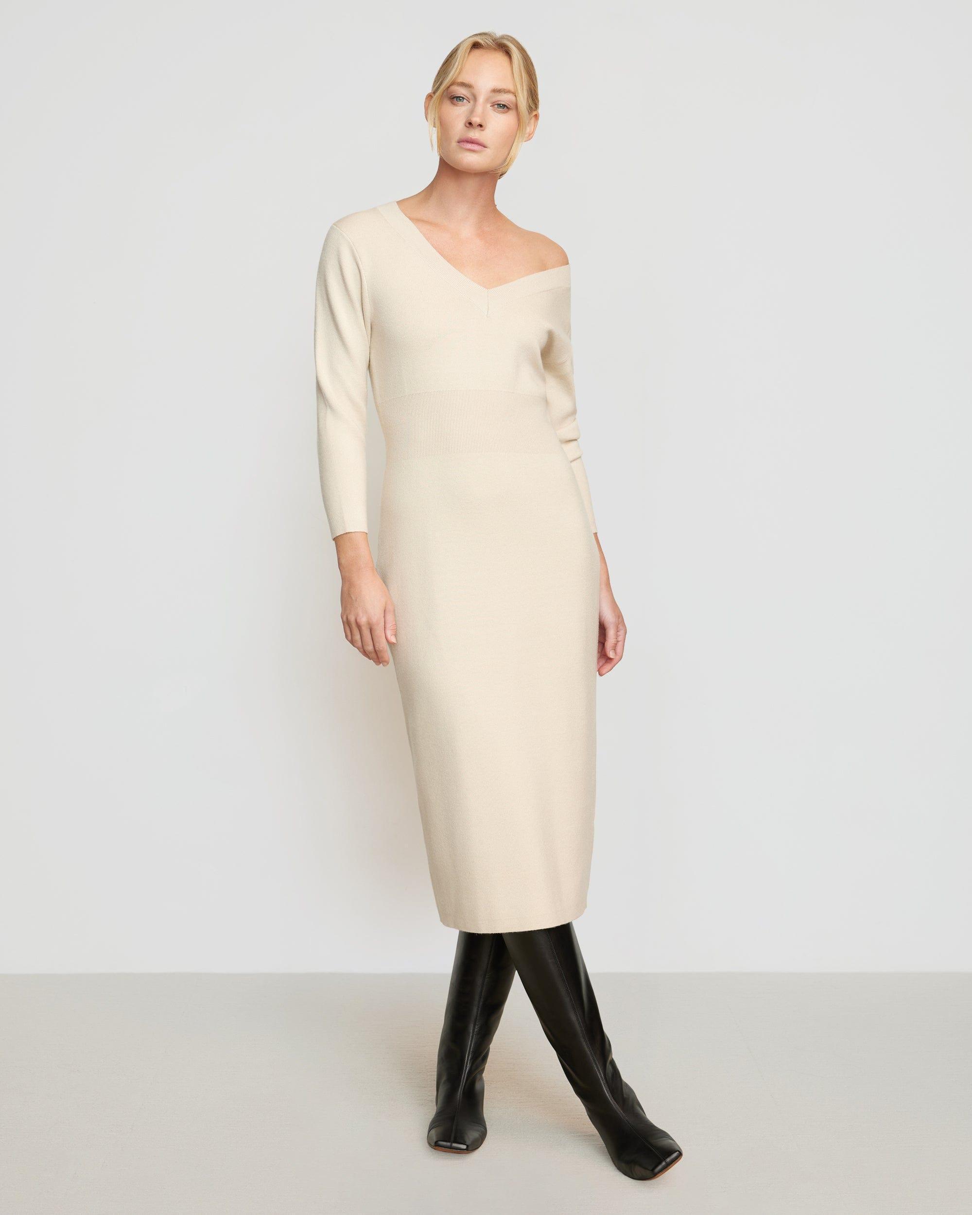 Brea Off-Shoulder Sweater Dress Product Image