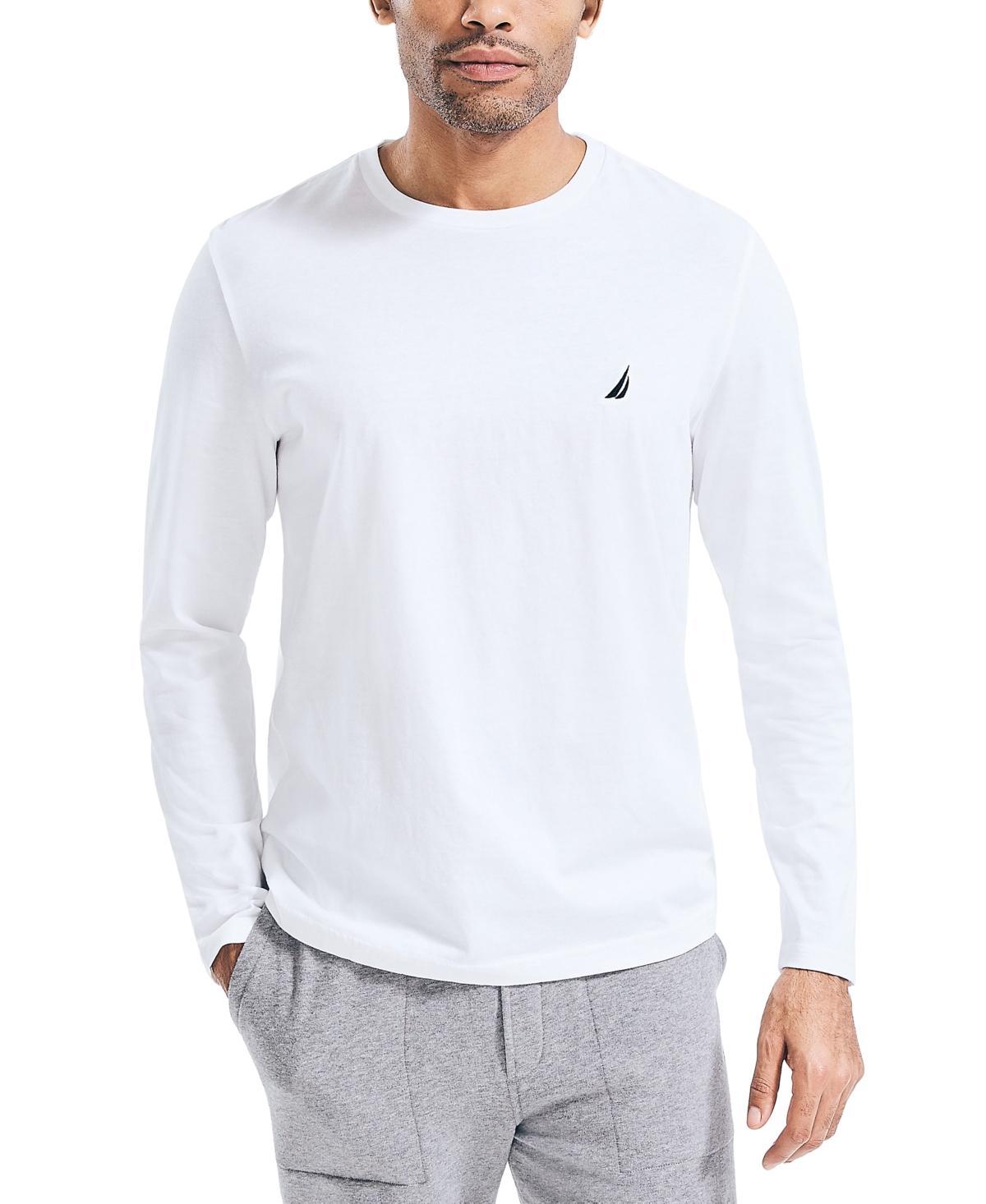 Nautica Mens J-Class Logo Classic-Fit Crew Long-Sleeve T-Shirt Product Image