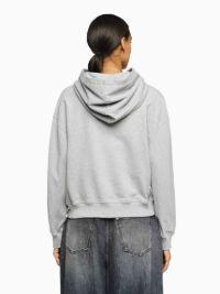 ANCHOR LOGO CROPPED HOODIE in grey | JW Anderson US  Product Image