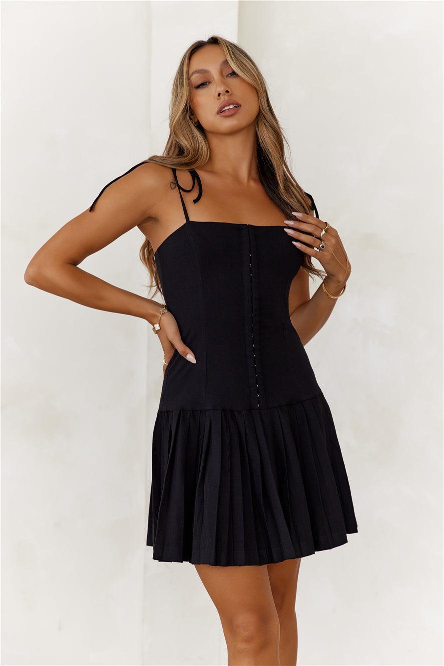 Daytime Dreaming Mini Dress Black Product Image