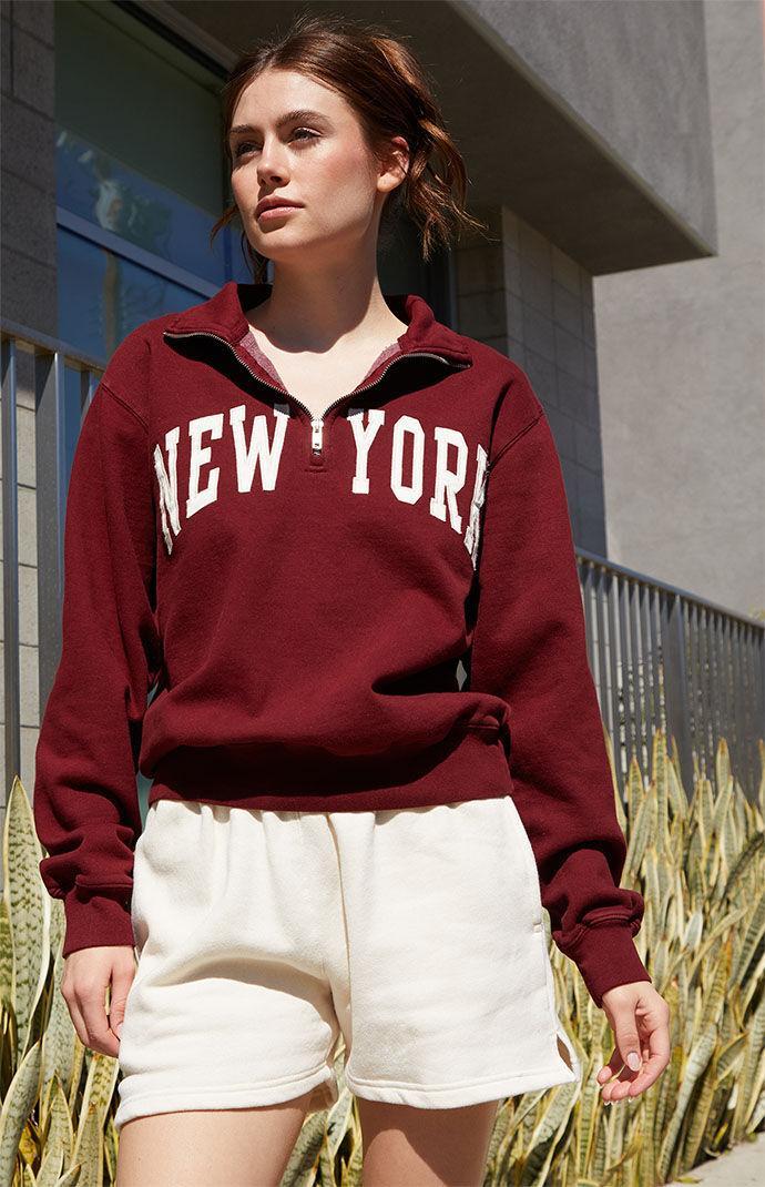 John Galt Women's New York Half Zip Sweatshirt Product Image