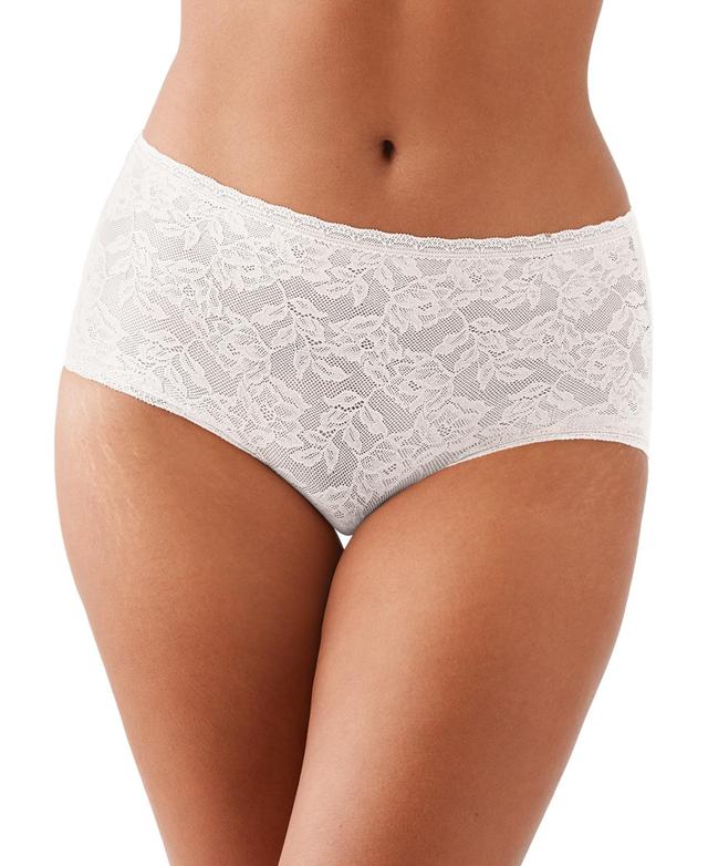 Wacoal Womens High Profile Floral Lace Briefs 875388 Product Image