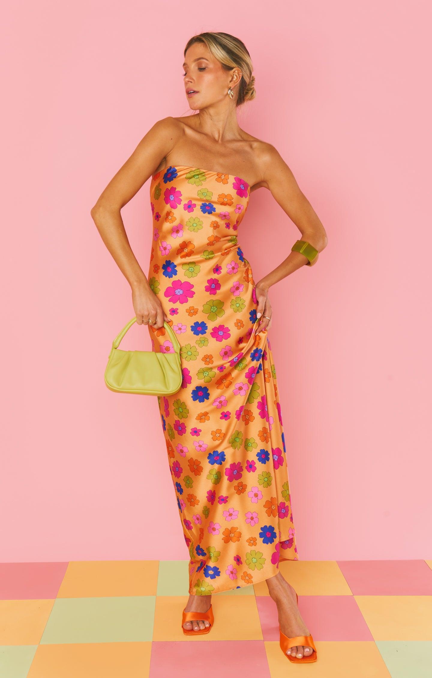 Taylor Tube Dress ~ Poppin Poppy Product Image