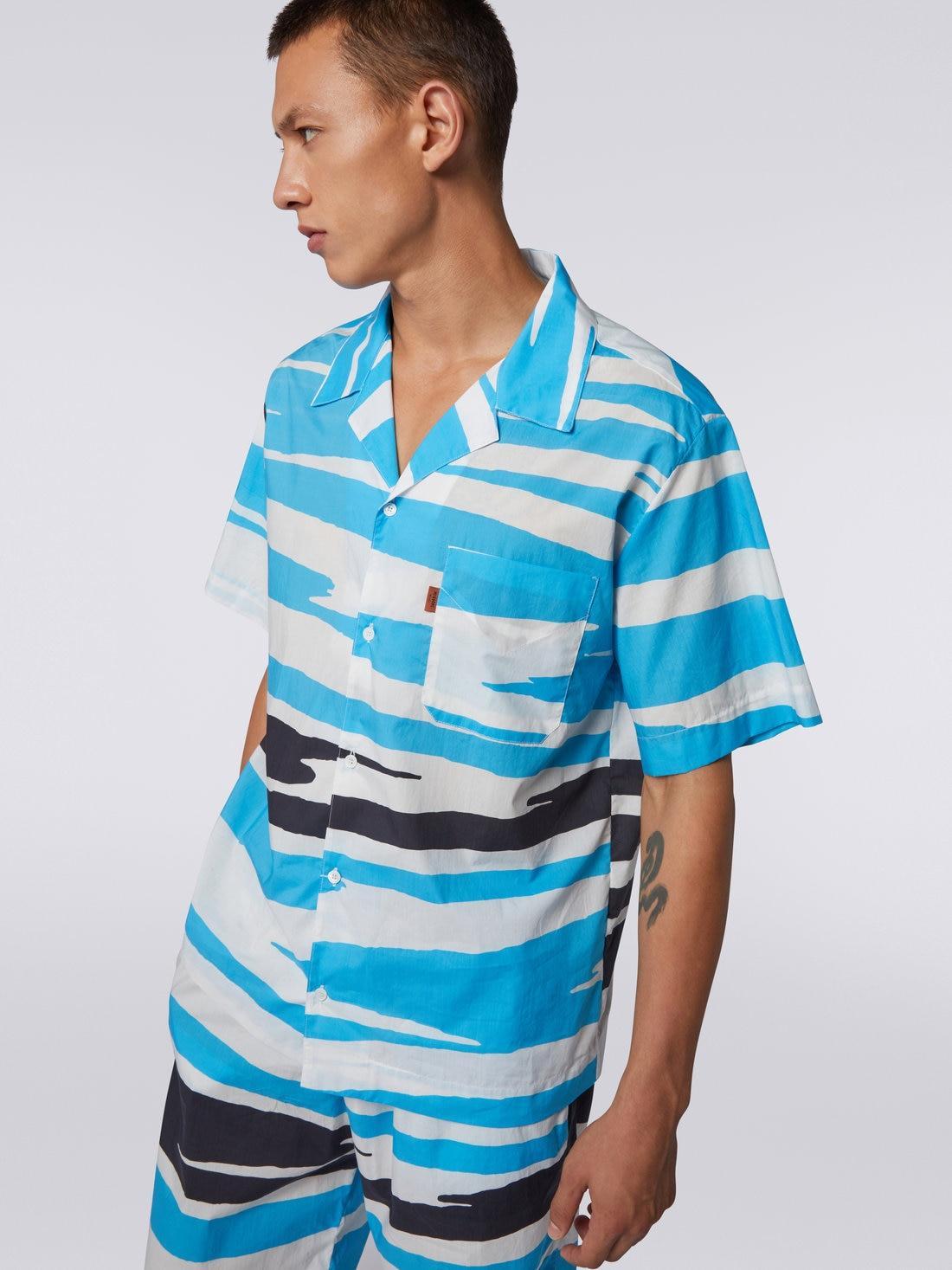 Short-sleeved cotton bowling shirt Multicoloured | Missoni Product Image