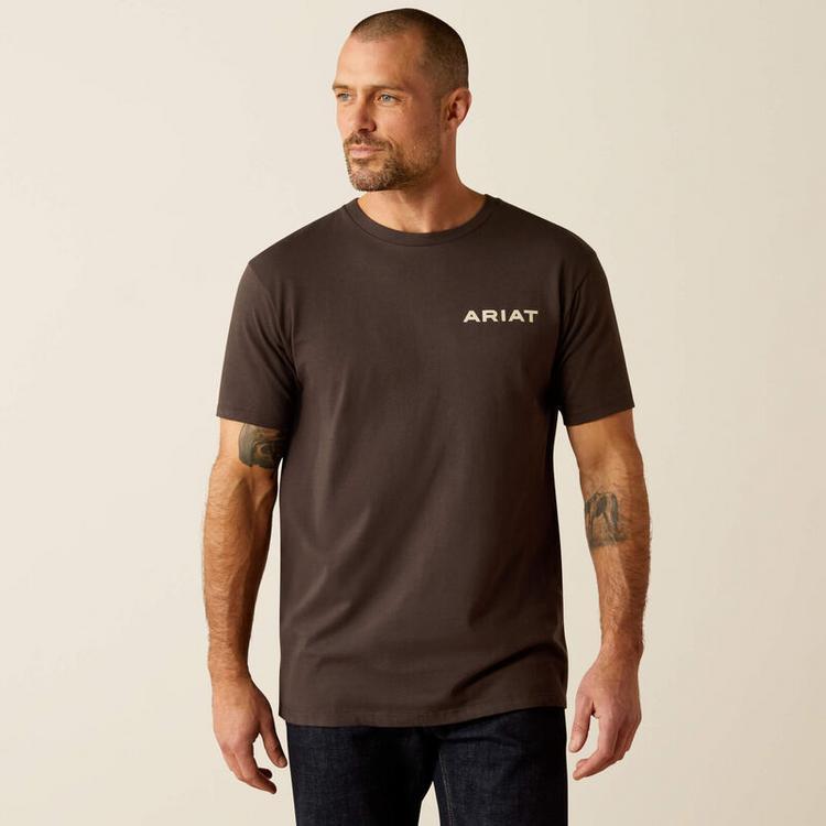 Ariat® Men's S/S Vintage Black Ambush Camo T-Shirt Product Image