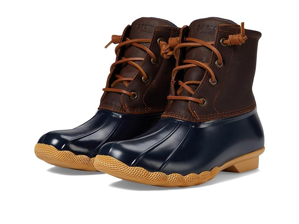 Sperry Saltwater Navy) Women's Lace-up Boots Product Image