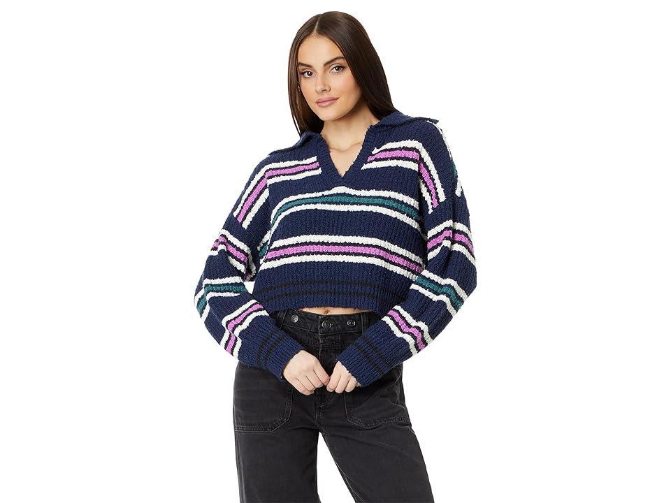 Free People Kennedy Pullover (Midnight Sail Combo) Women's Sweater Product Image