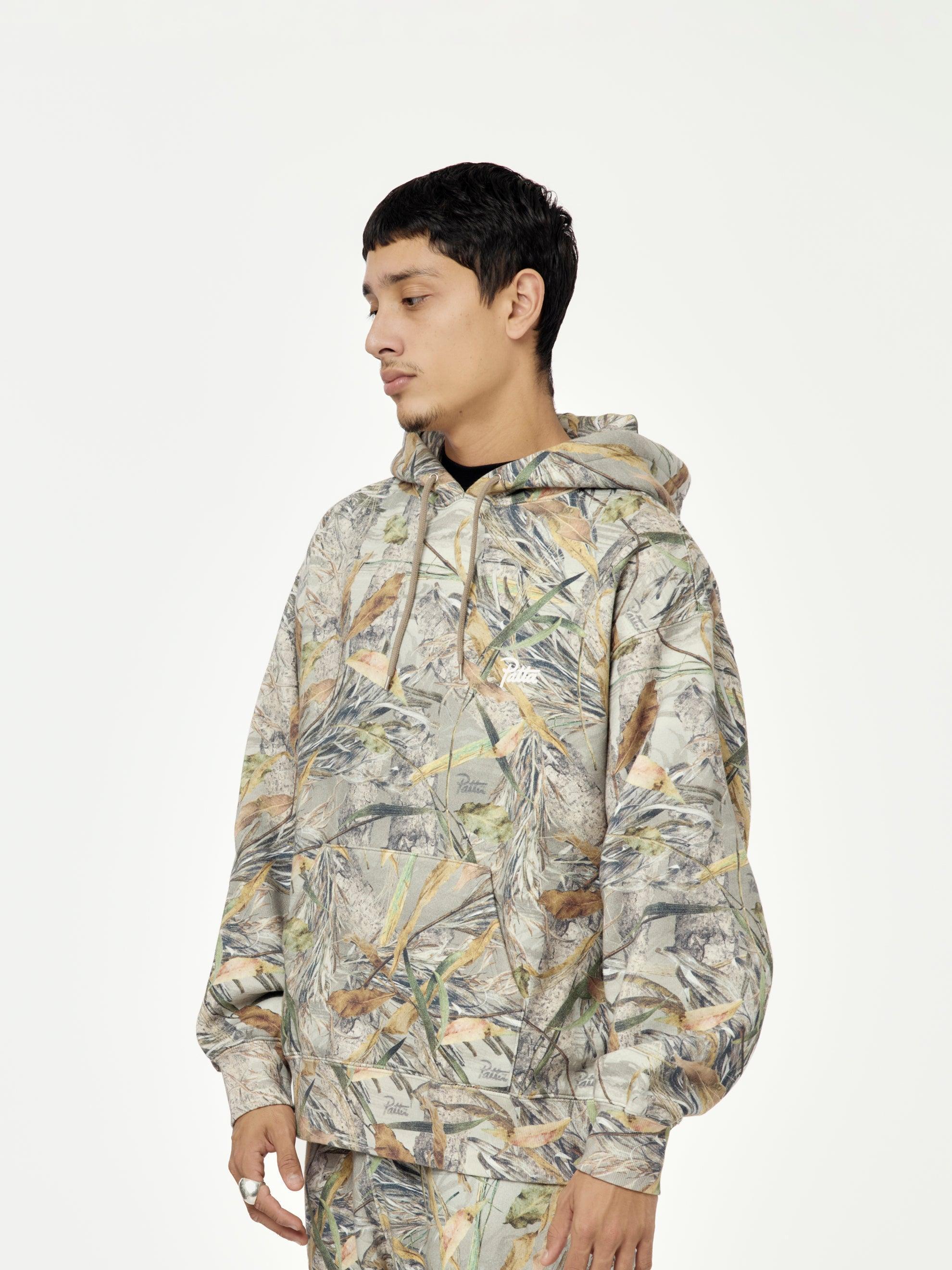 Skull Boxy Hooded Sweater (Nature Print) Product Image