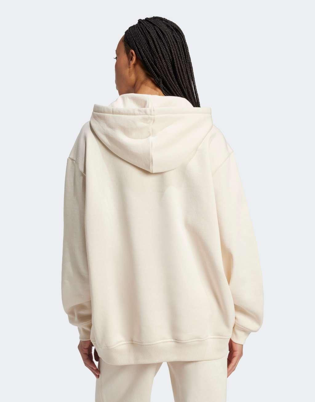 adidas Originals Essentials oversized hoodie in beige Product Image