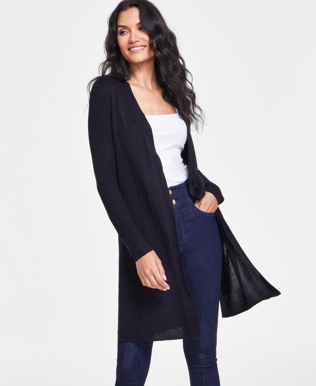 I.n.c. International Concepts Womens Open-Front Duster, Created for Macys Product Image