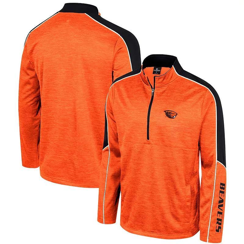 Mens Colosseum Oregon State Beavers Marled Half-Zip Jacket Product Image