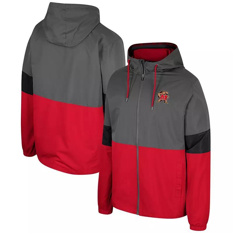 Mens Colosseum Charcoal Maryland Terrapins Miles Full-Zip Jacket Product Image