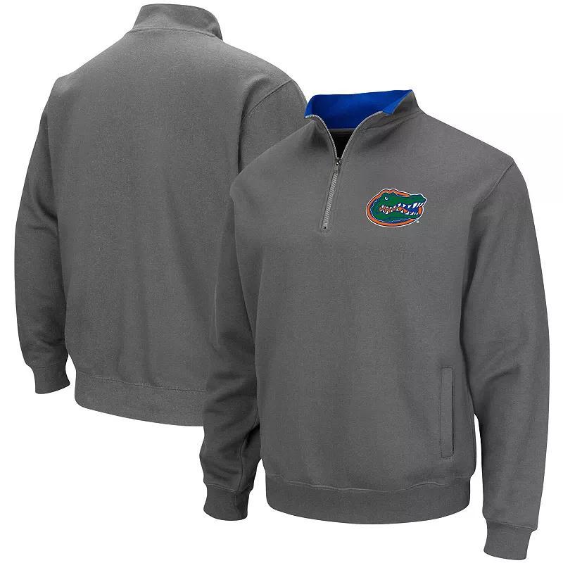 Mens Colosseum Charcoal Florida Gators Tortugas Logo Quarter-Zip Pullover Jacket Product Image