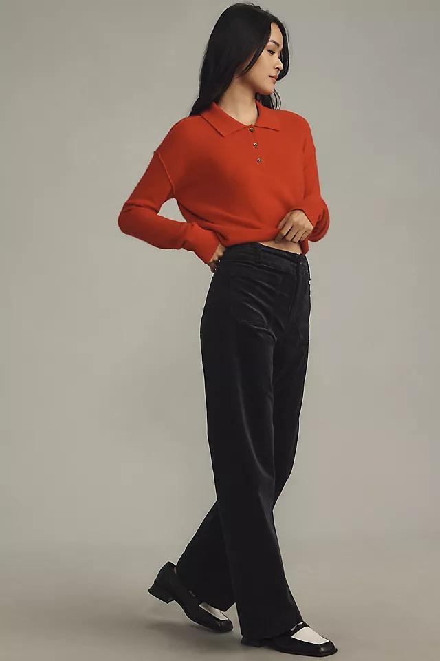 The Colette Full-Length Wide-Leg Pants by Maeve: Corduroy Edition Product Image