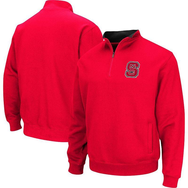 Mens Colosseum Red NC State Wolfpack Tortugas Quarter-Zip Sweatshirt Product Image