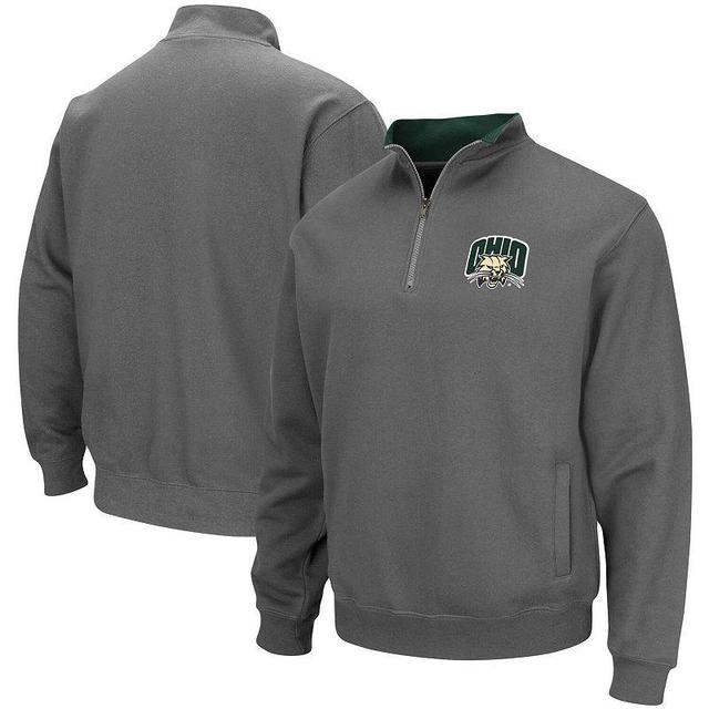 Mens Colosseum Charcoal Ohio Bobcats Tortugas Logo Quarter-Zip Jacket Product Image