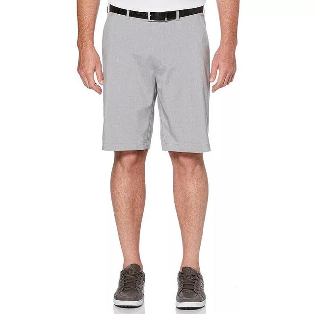 Mens Grand Slam 9 On Course Active Waistband Heathered Stretch Performance Golf Shorts Light Gray Grey Product Image