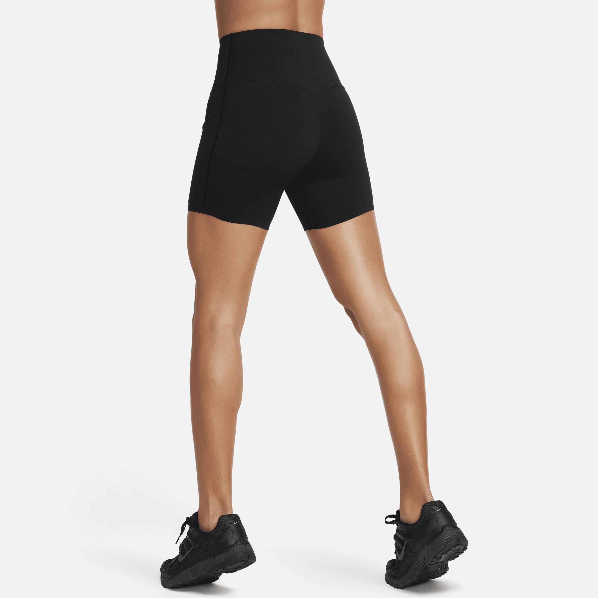 Nike Women's Universa Medium-Support High-Waisted 5" Biker Shorts with Pockets Product Image