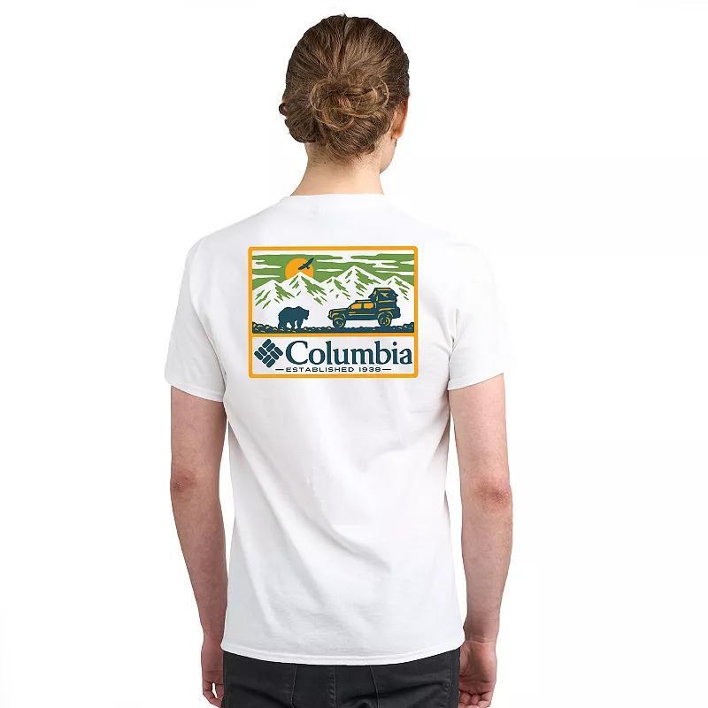 Mens Columbia Americana Adventure Print Short Sleeve Graphic Tee Product Image