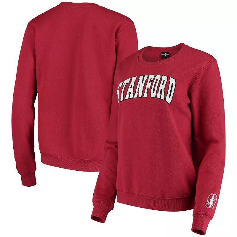 Womens Colosseum Cardinal Stanford Cardinal Campanile Pullover Sweatshirt Product Image