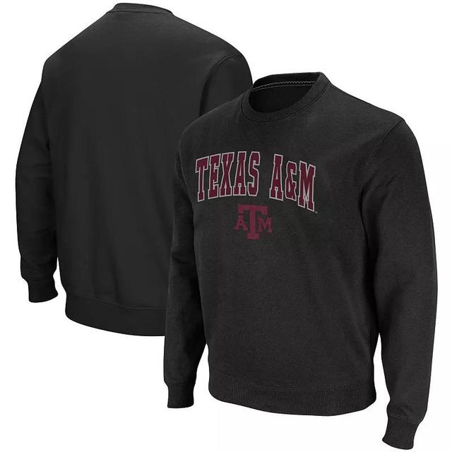 Mens Colosseum Texas A&M Aggies Arch & Logo Tackle Twill Pullover Sweatshirt Product Image