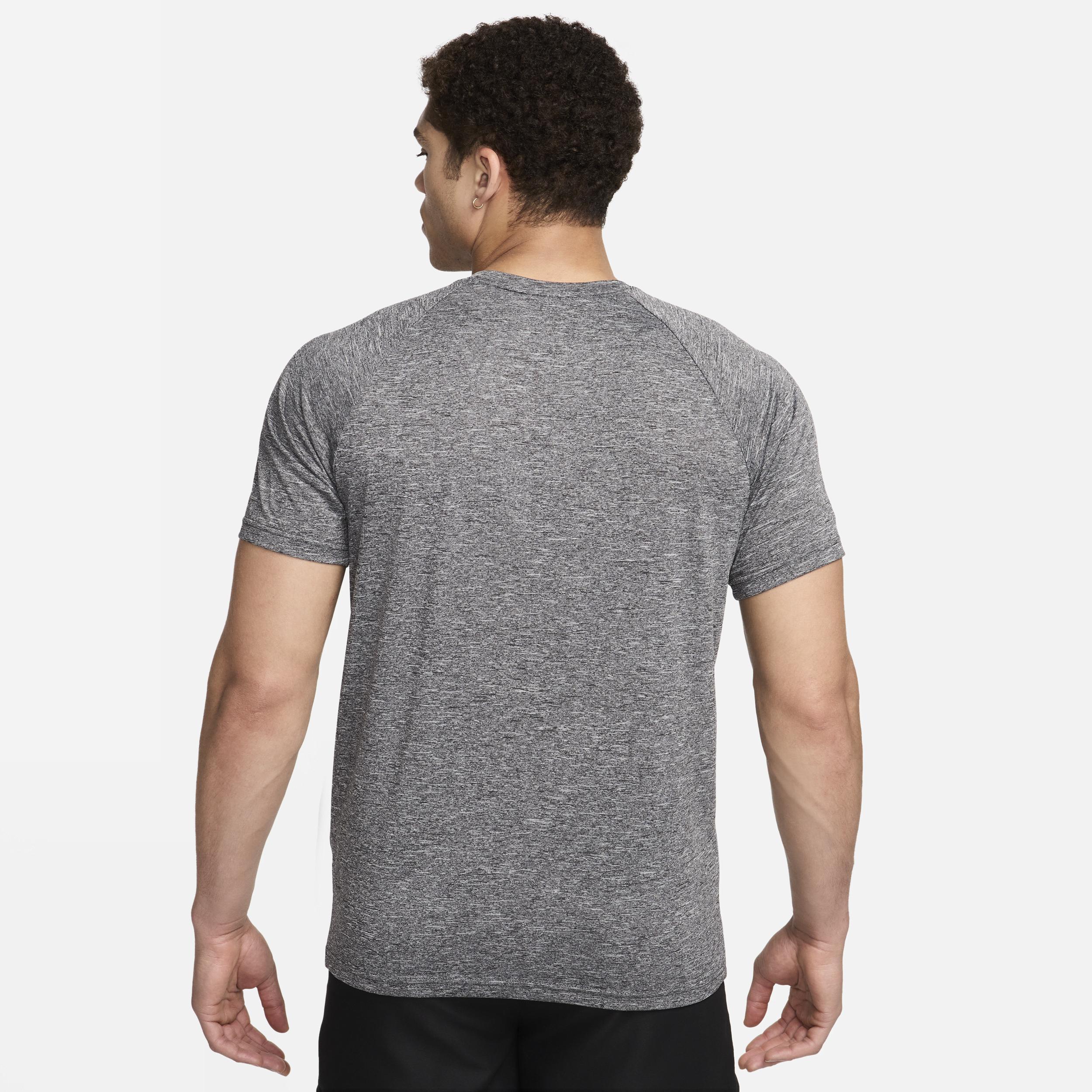 Nike Men's Heathered Short-Sleeve Hydroguard Swim Shirt Product Image