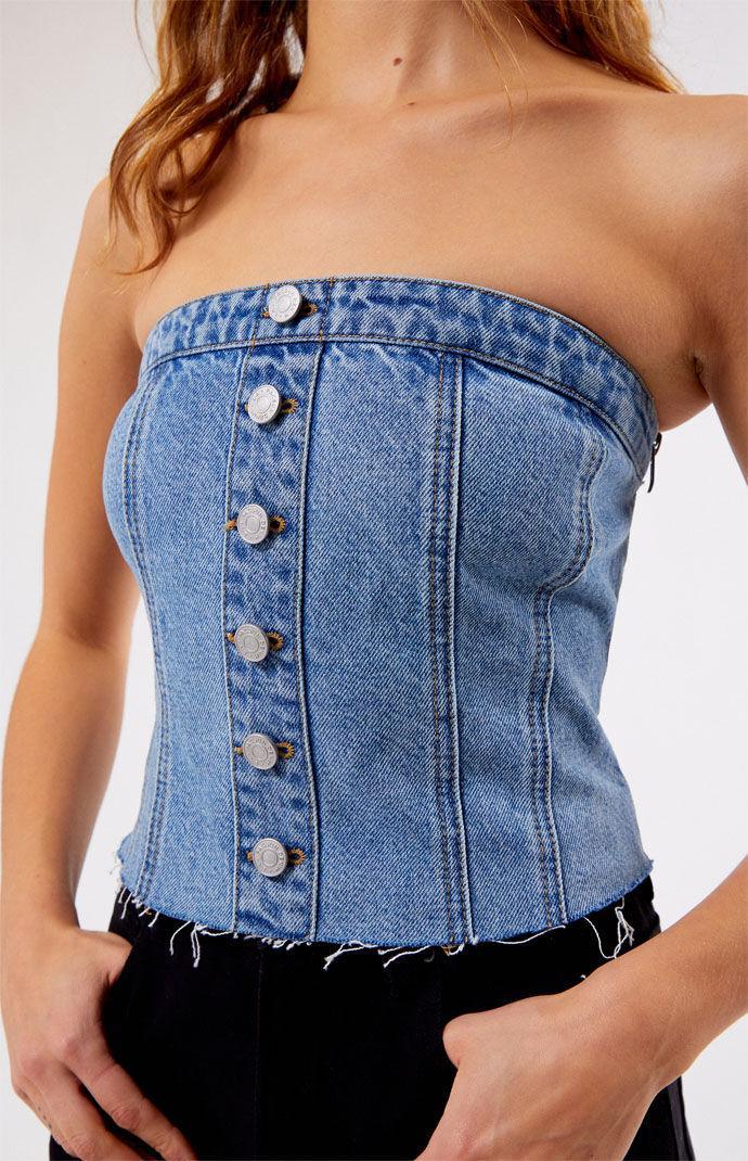 Women's Clemmie Denim Tube Top Product Image