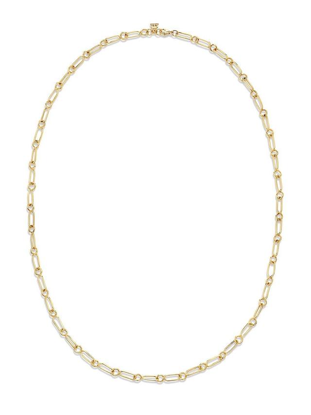 Womens Classic 18K Gold Medium River Chain Necklace Product Image