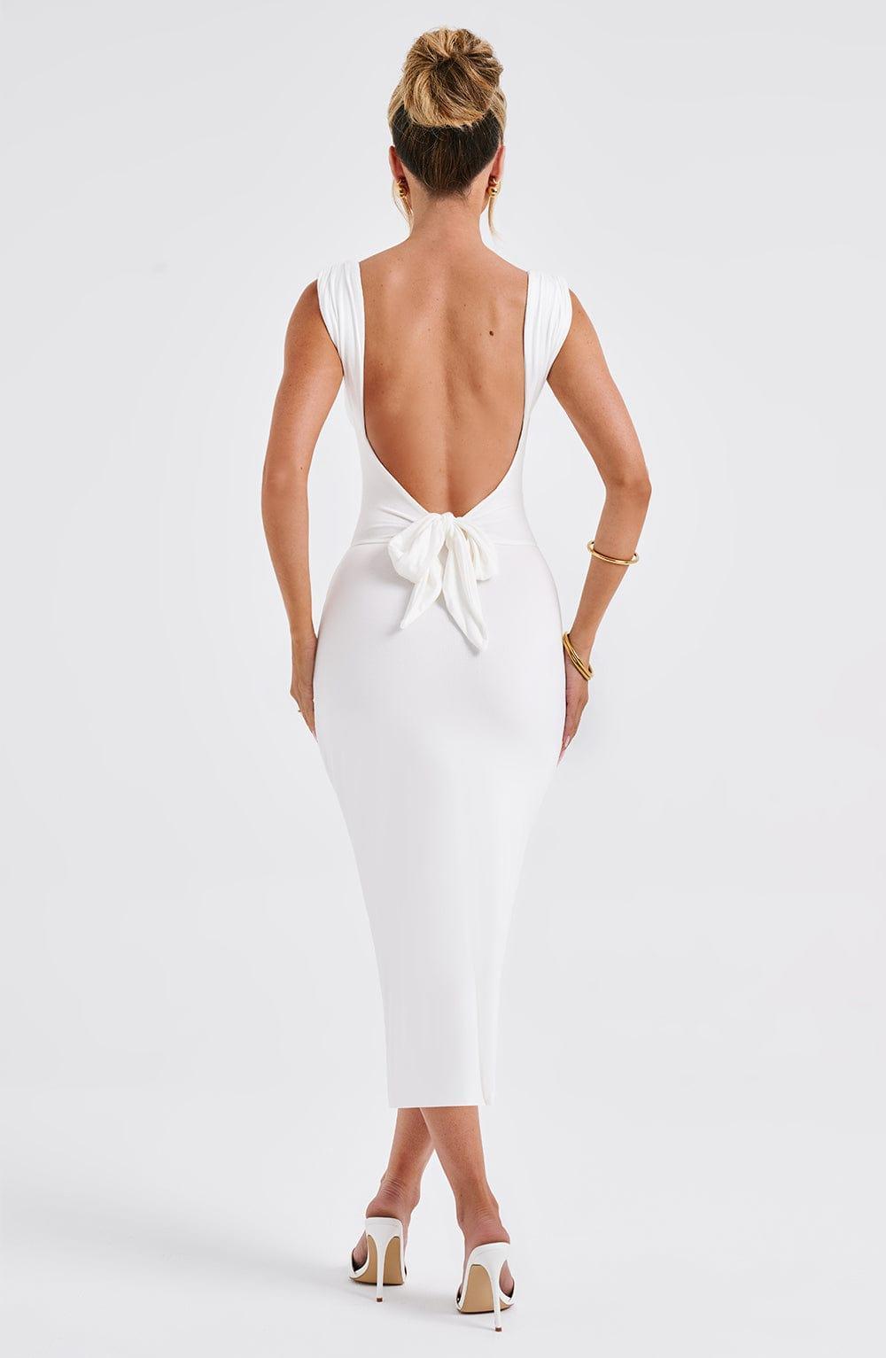 Malina Midi Dress - Ivory Product Image