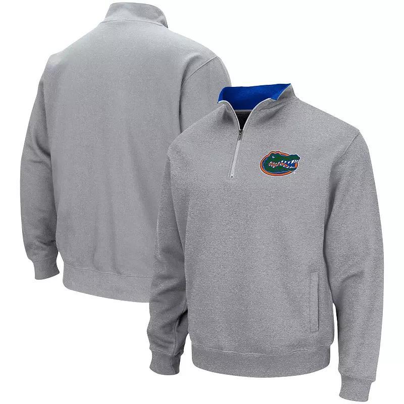 Mens Colosseum Heathered Gray Florida Gators Tortugas Team Logo Quarter-Zip Jacket Product Image