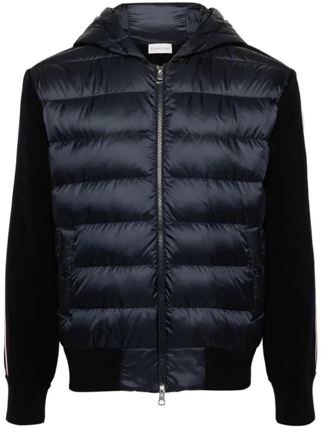 MONCLER Padded Hooded Jacket In Navy Product Image