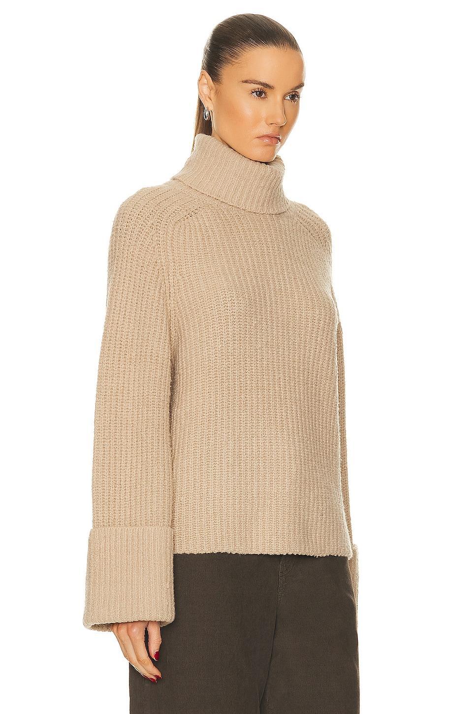 LPA Sabri Turtleneck Sweater in Tan. - size M (also in L, S, XL, XS) Product Image