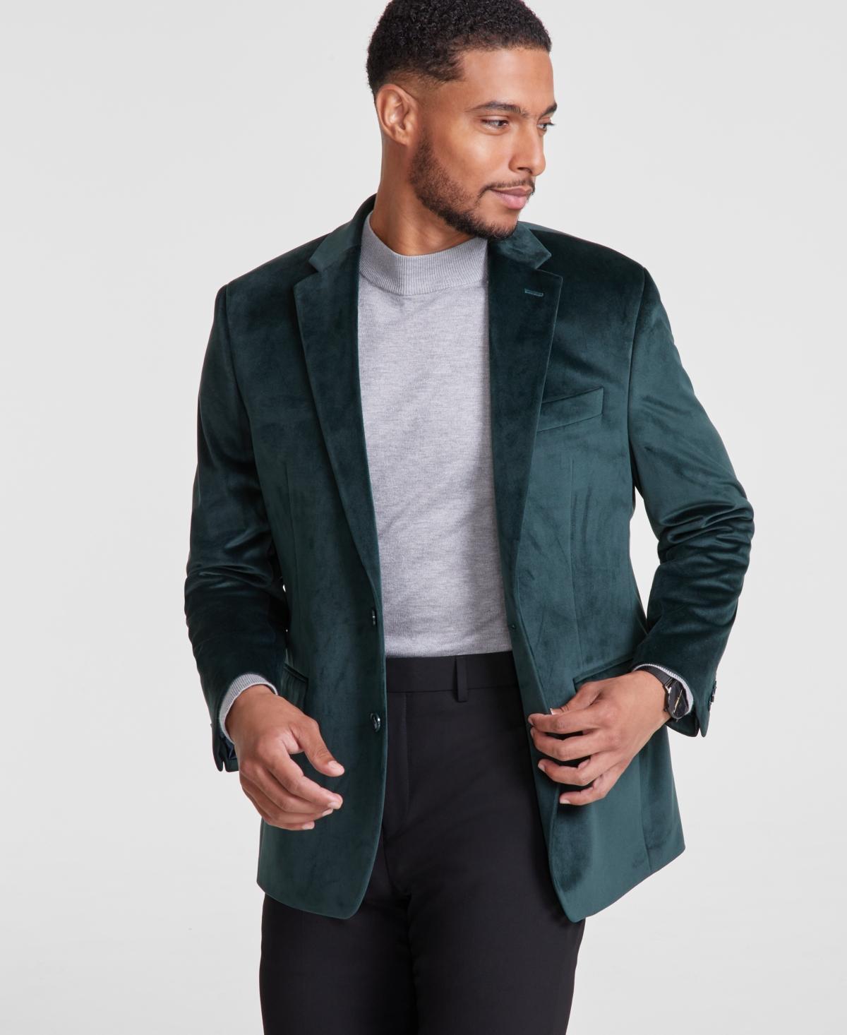 Michael Kors Mens Classic-Fit Velvet Sport Coat Product Image