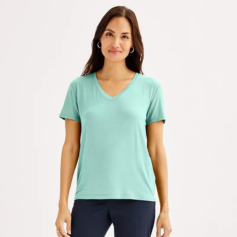 Womens Nine West Essential V-Neck Tee Product Image