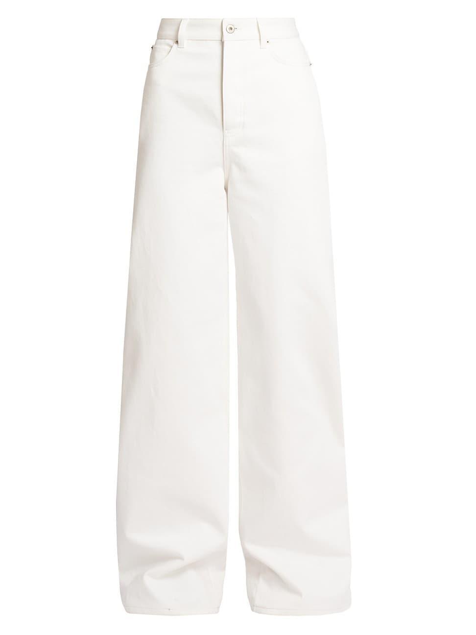 Womens High-Rise Wide-Leg Jeans Product Image