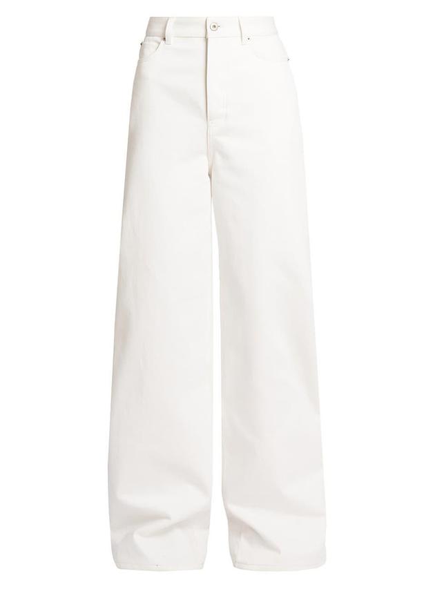 Womens High-Rise Wide-Leg Jeans Product Image