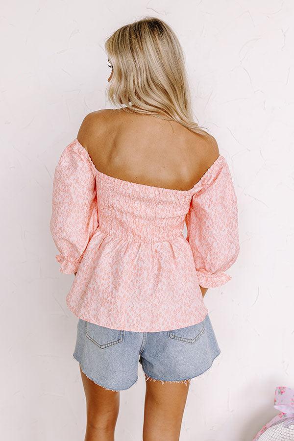 Cute On Repeat Babydoll Top In Pink Product Image