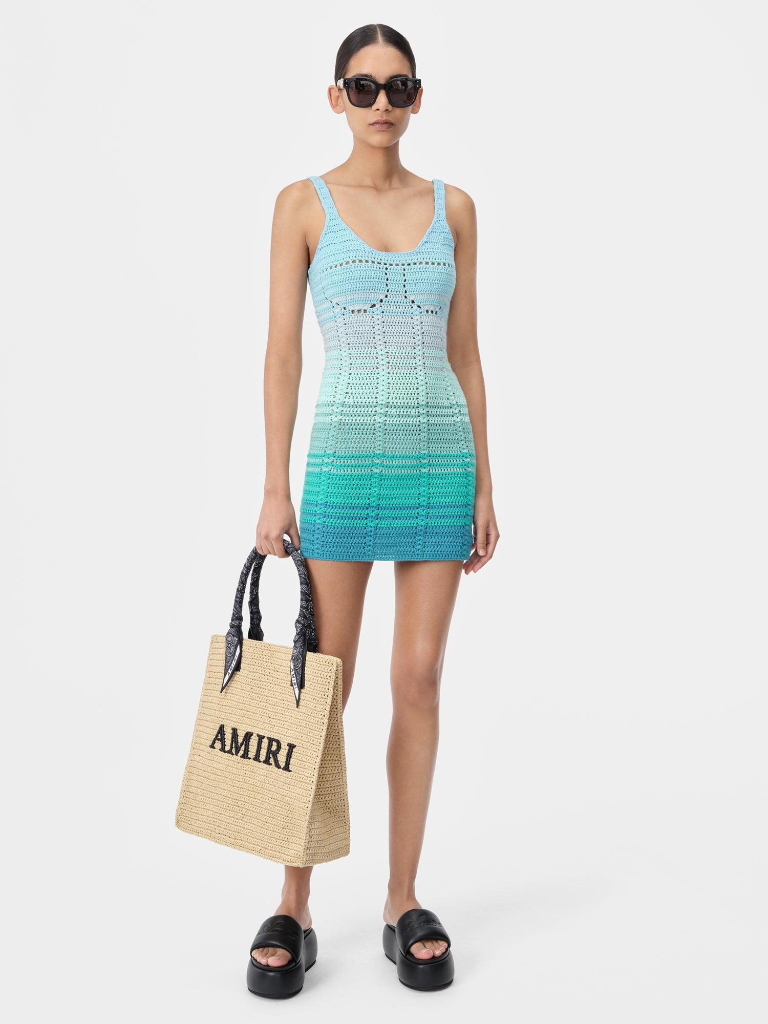 WOMEN - WOMEN'S SUNSET OMBRE CROCHET DRESS - Blue Multi Female Product Image