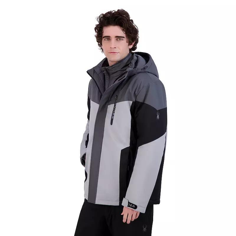 Mens Spyder Snow System Jacket True Blue Product Image