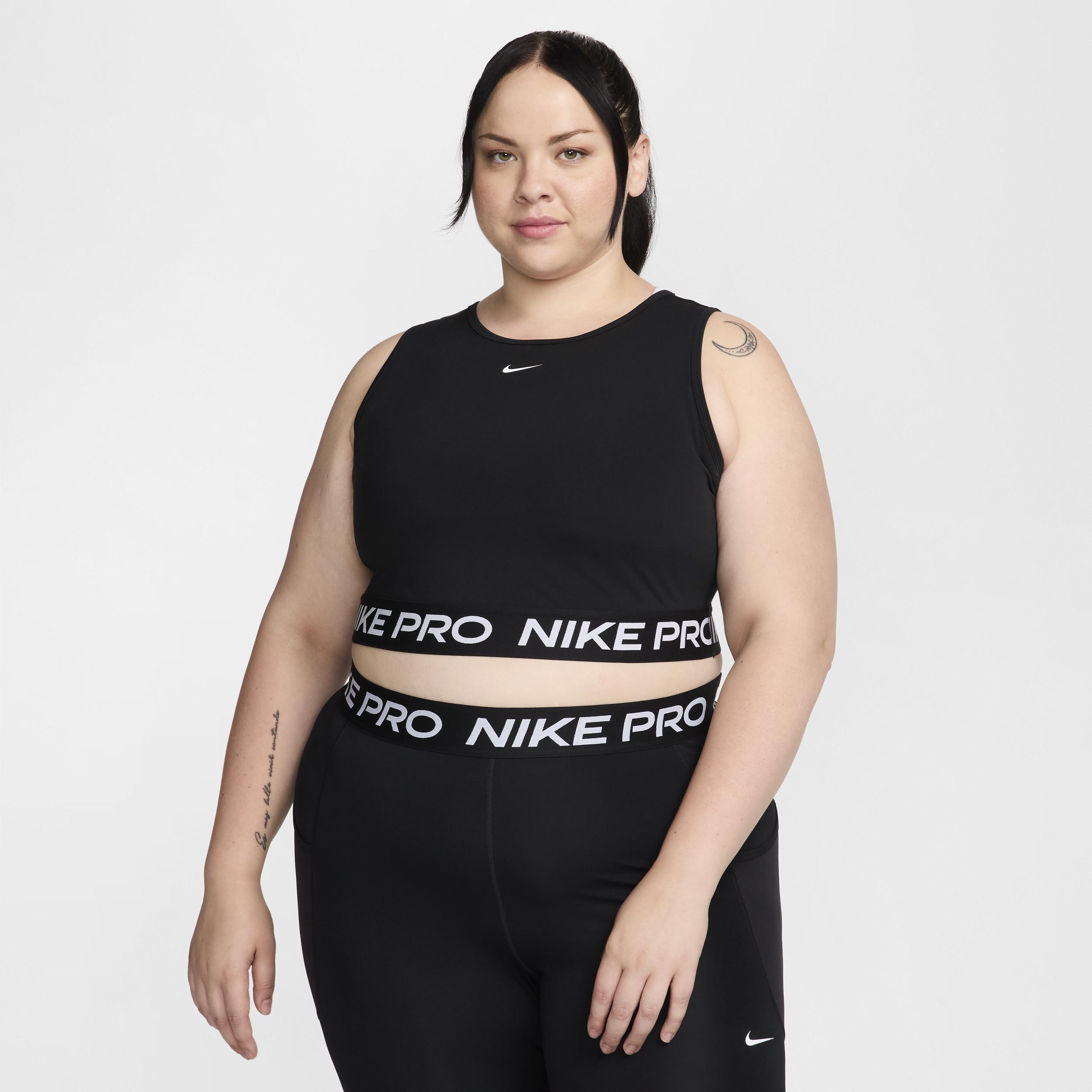 Women's Nike Pro Dri-FIT Cropped Tank Top (Plus Size) Product Image