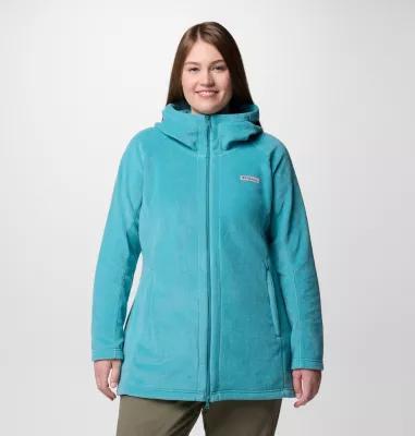 Columbia Women s Benton Springs II Long Fleece Hoodie - Plus Size- Product Image