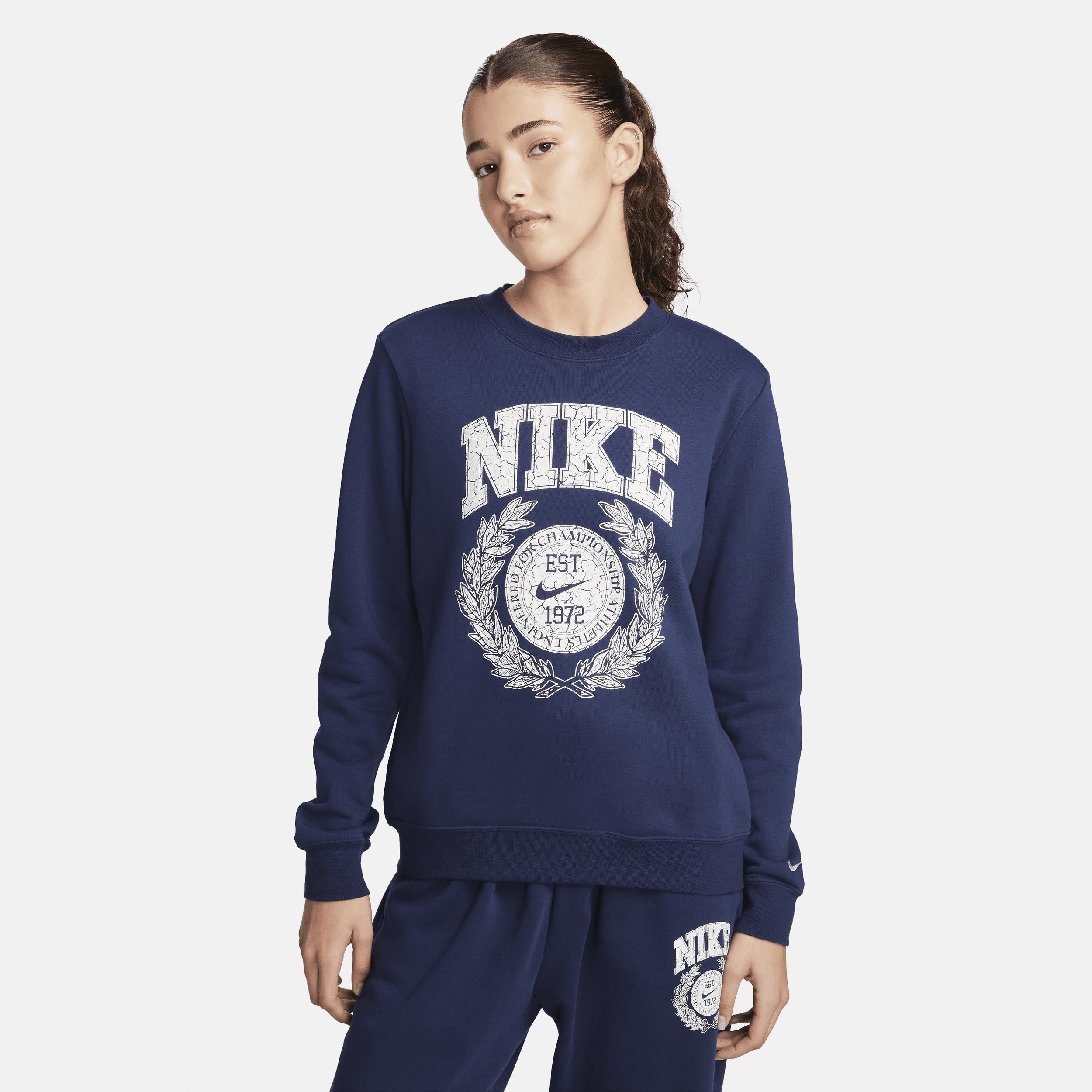 Women's Nike Sportswear Club Fleece Crew-Neck Sweatshirt Product Image