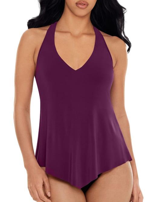 Womens Solids Taylor Draped Tankini Top Product Image