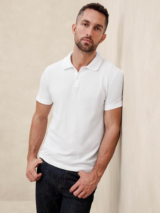 Slim Cotton Pique Polo Product Image