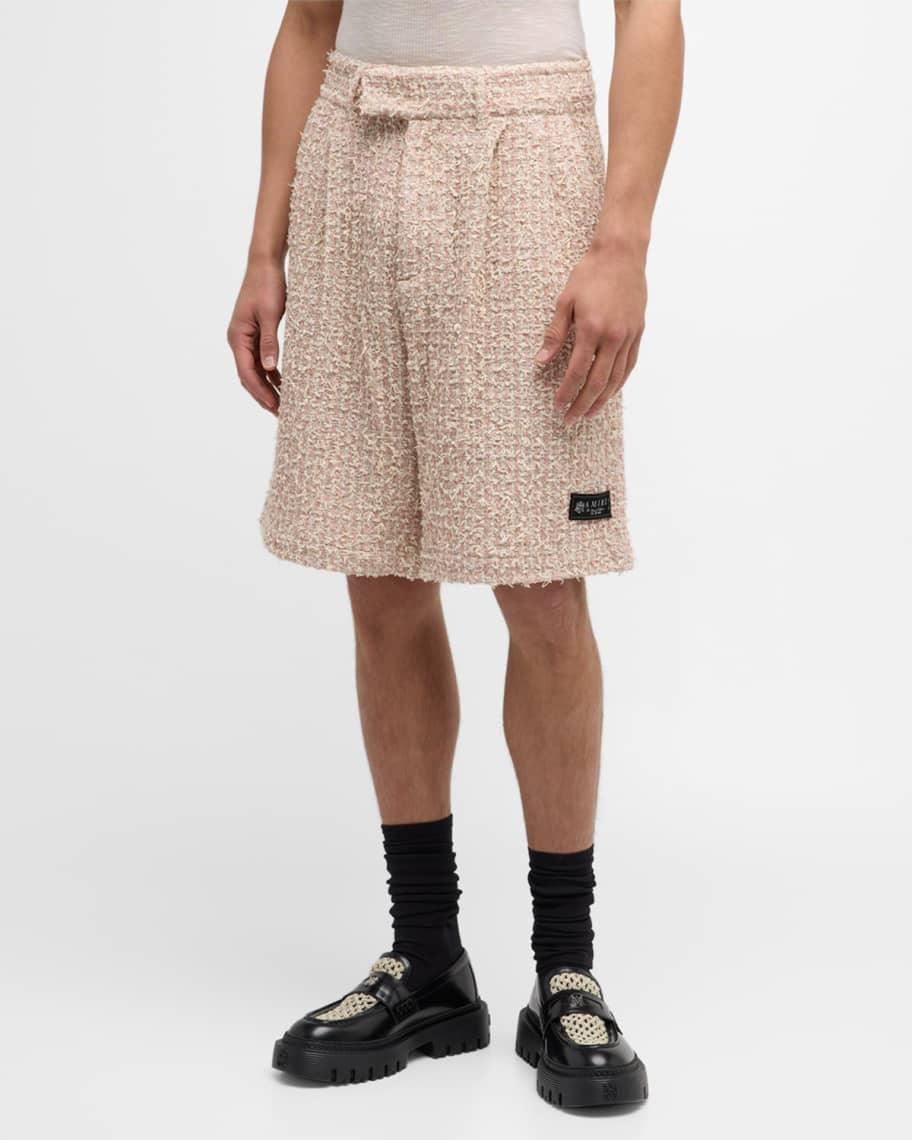 Mens Boucle Tweed Skater Shorts Product Image