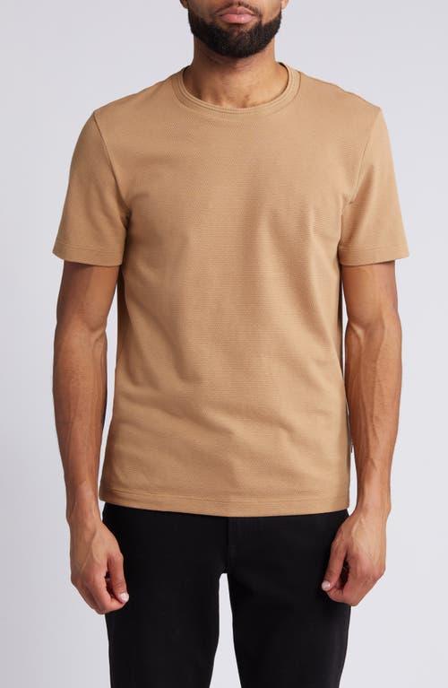 Mens Cotton-Blend T-Shirt With Bubble-Jacquard Structure Product Image