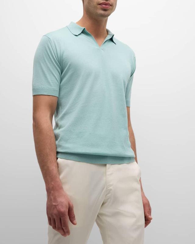 Mens Noah Polo Shirt with Johnny Collar Product Image