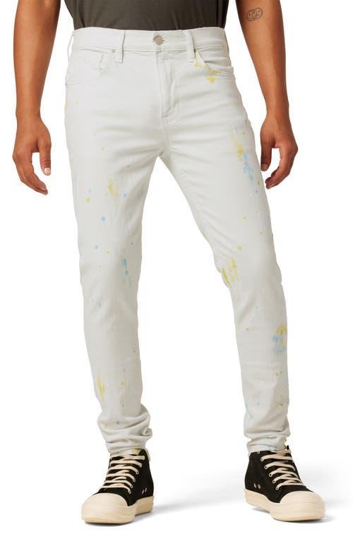 Mens Zack Splatter Skinny Jeans Product Image