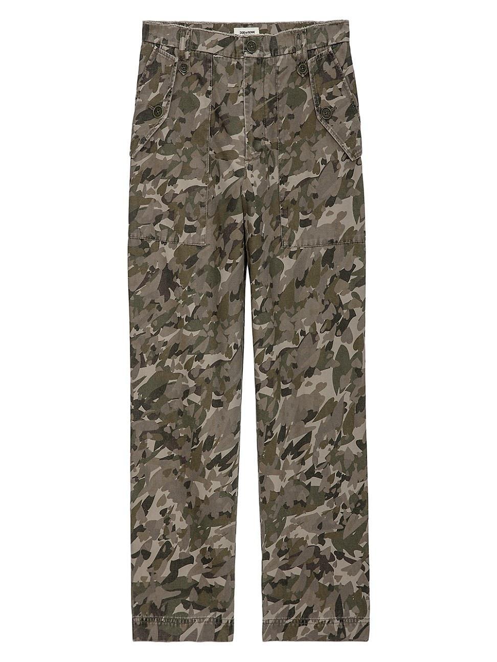 Womens Pilote Canvas Camouflage Pants Product Image